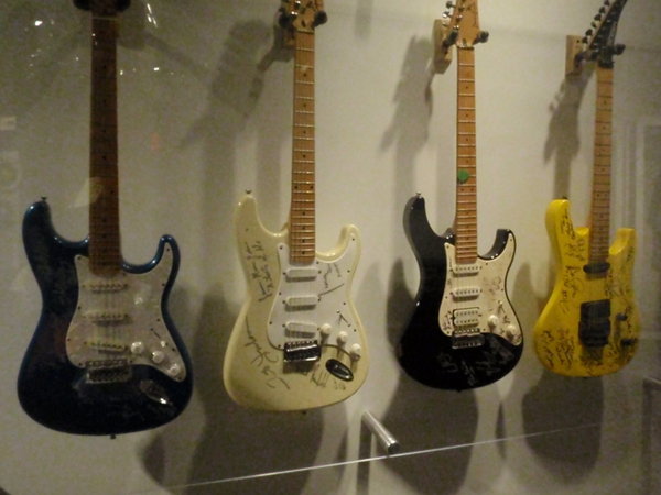 Signed guitars