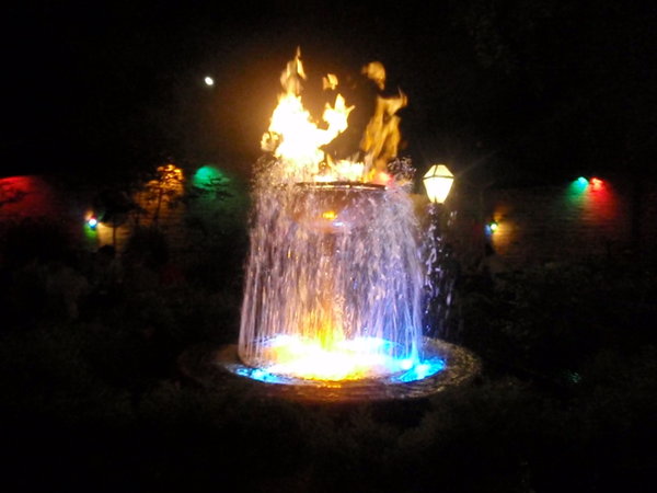 Pat O'brien's flaming fountain