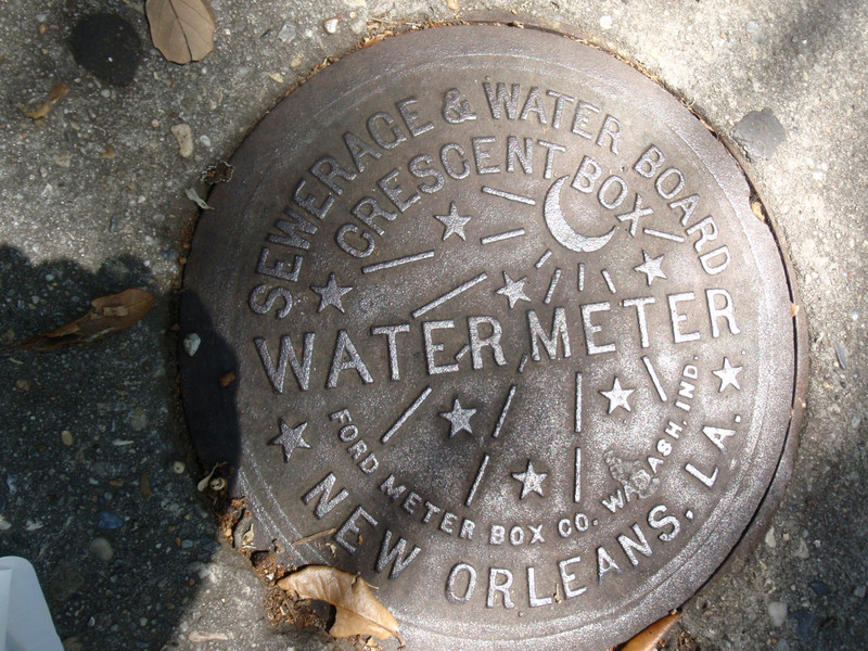 New Orleans water meter cover