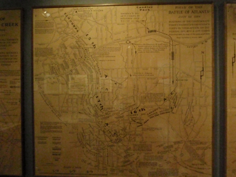 Atlanta battlefield map