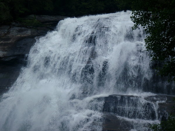 Rainbow falls close up