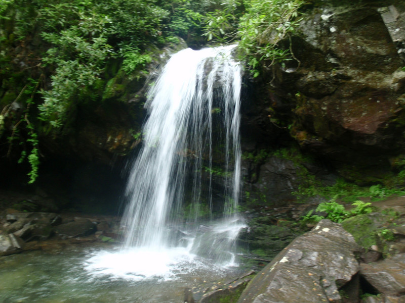 Grotto Falls, front