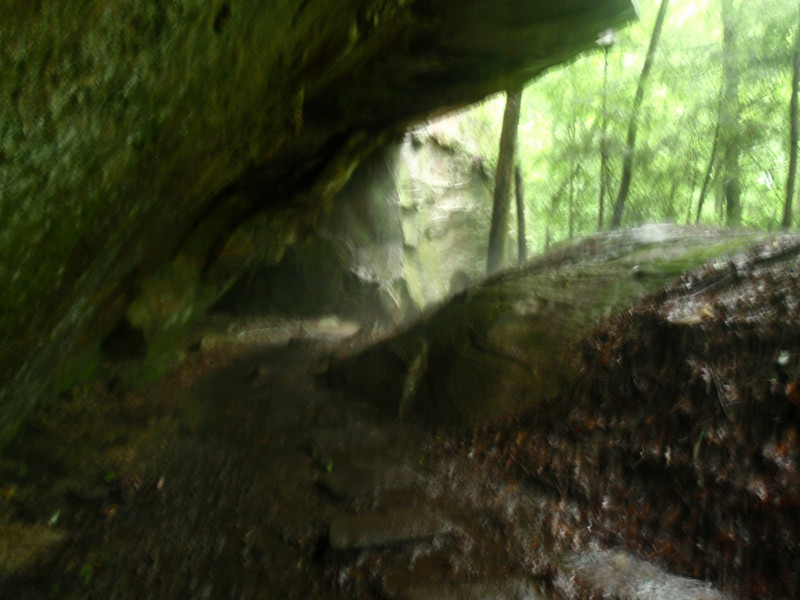 Approaching the cave