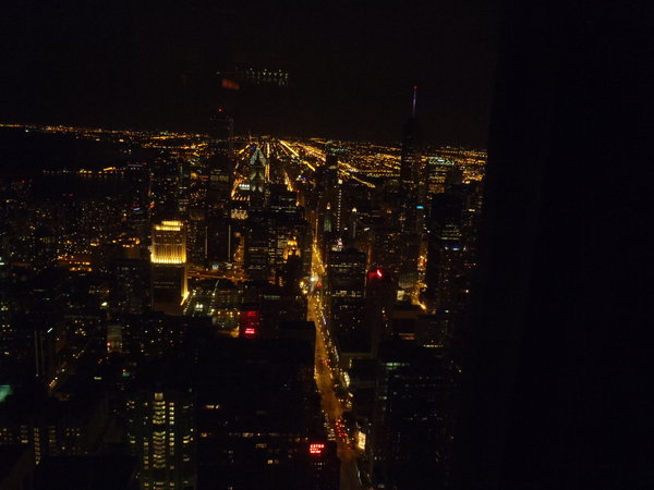 Loop at night, Chicago