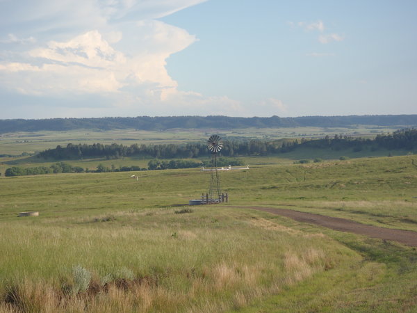 Windmill and White River valley