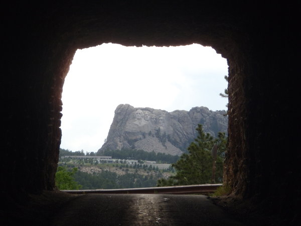 Mount Rushmore tunnel view