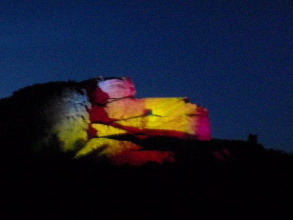 Crazy Horse lit up