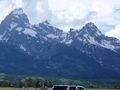 Grand Tetons from visitors' center