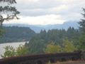 Columbia Gorge and railing