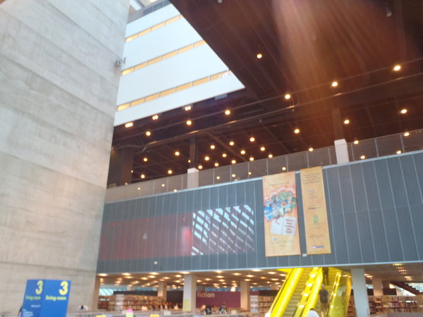 Library central atrium