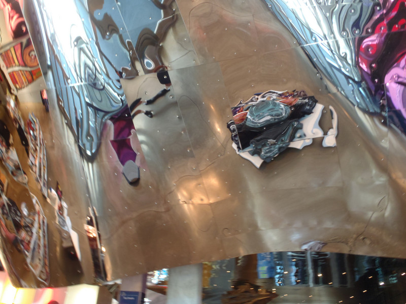Gift shop distorted reflections