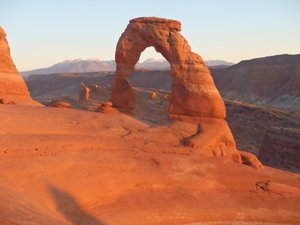 Delicate Arch at sunset