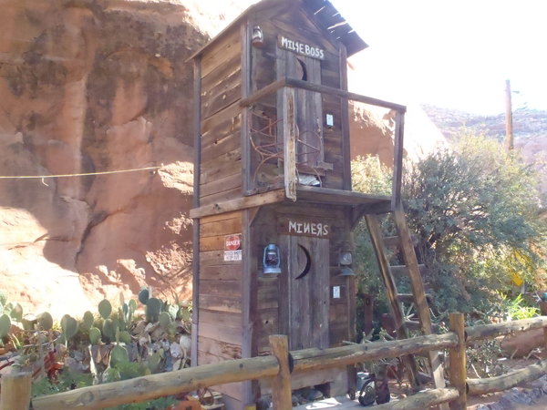 Double decker outhouse