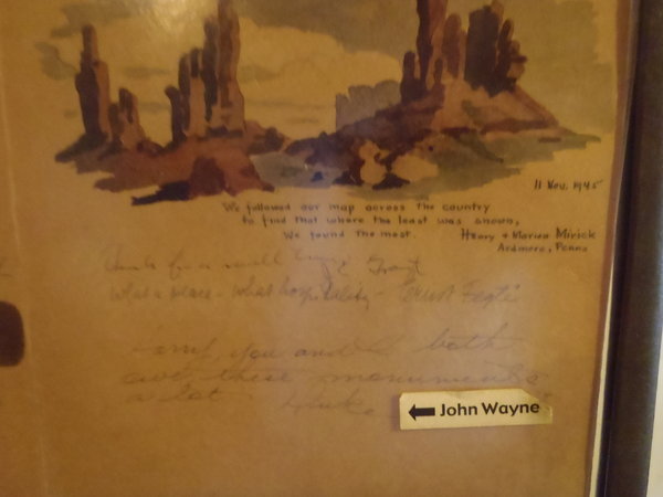 John Wayne guestbook