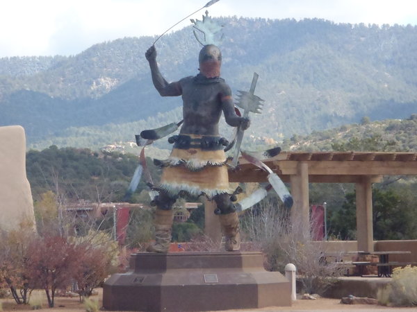 Native American Statue in Santa Fe