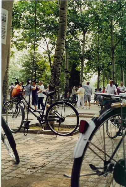 Bicycles and dancers