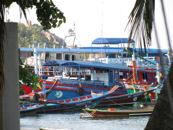 Colorful boats everywhere in Thailand