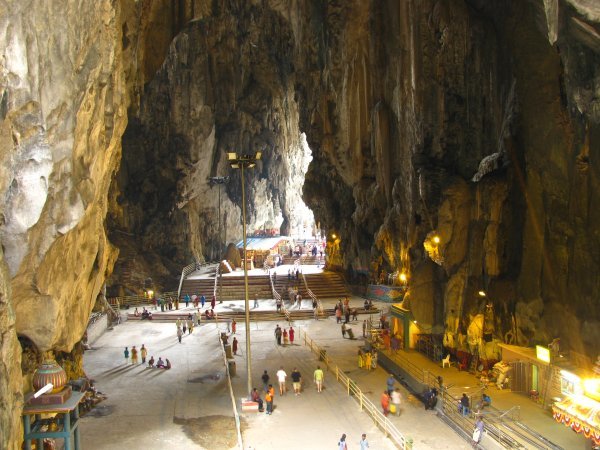 Inside batu caves