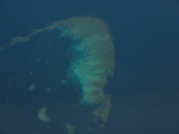 View on the great barrier reef