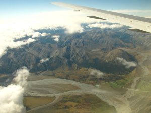 Arriving... Stunning first views on NZL from the plane 