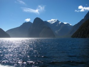 Looking into the Milford Sound
