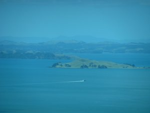 View over Auckland and further