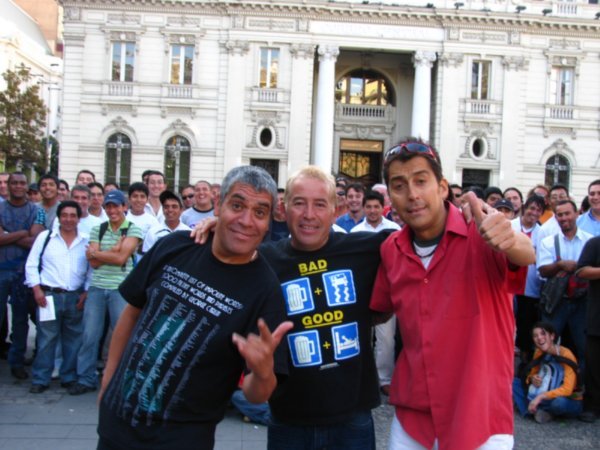 Standup-comedians at the plaza de armas