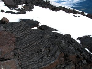 hardened lava flows