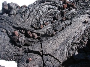 hardened lava flows