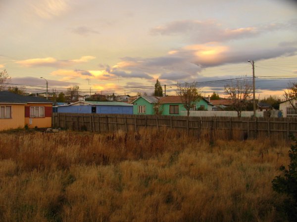 Patagonian sunset in Puerto Natales