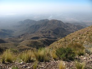 Lookout over the landscape in Mendoza Province