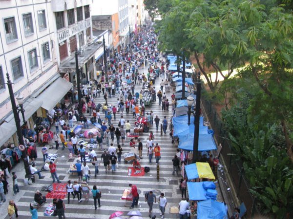 Crowded street market