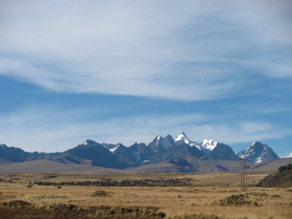 On the way from La Paz to Lake Titicaca