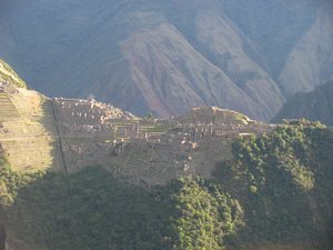 View on Machu Pichhu from the distance