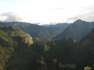 View on Machu Pichhu from the distance
