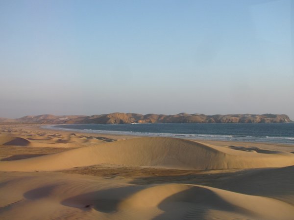 Desert landscape on the westcoast south of Trujillo