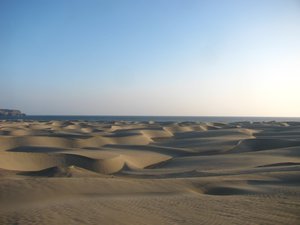 Desert landscape on the westcoast north of Lima