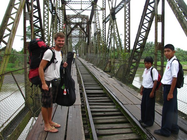 Crossing the Border-Bridge to Costa Rica