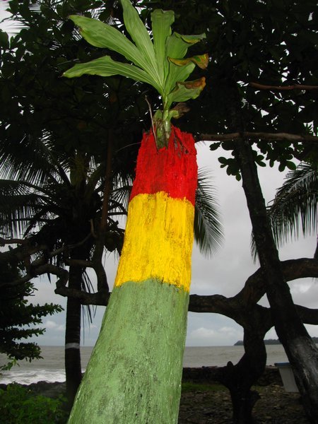 Stump in typical reggae-colours