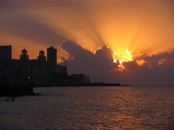 Sunset at the malecon