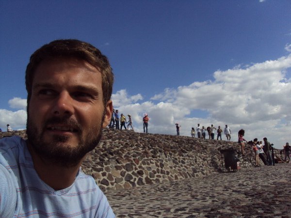 Me on the Sun-pyramid of Teotihuacan 