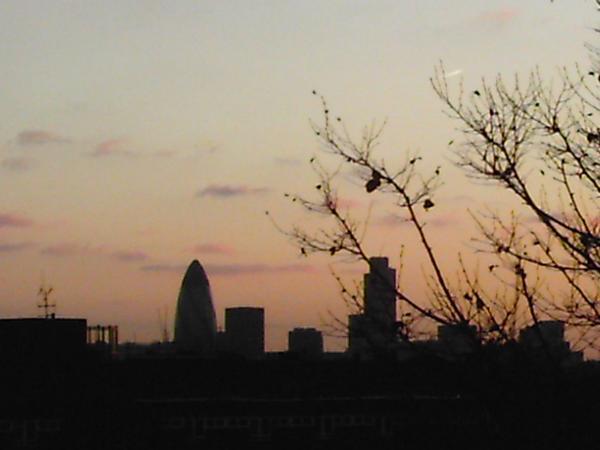 Chilly East London at Sunset