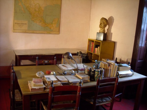 Leon Trotsky's desk, Coyoacan, Mex City