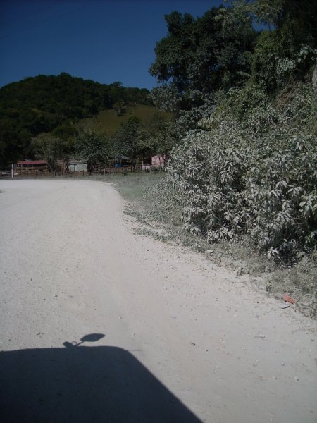 Dirt road from border