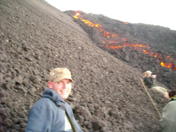Lava on Pacaya volcano