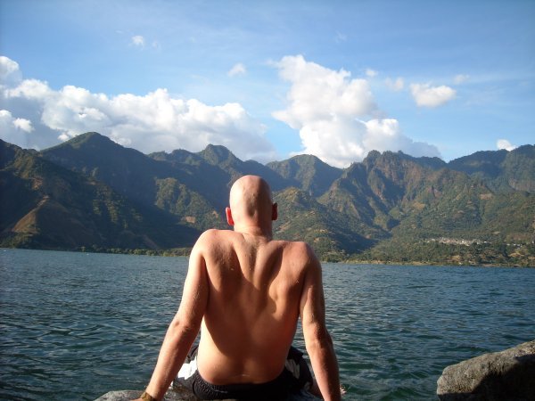 My back and the lake