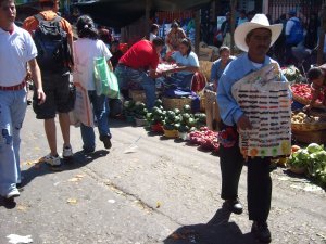 Dude in market in Guatemala City 