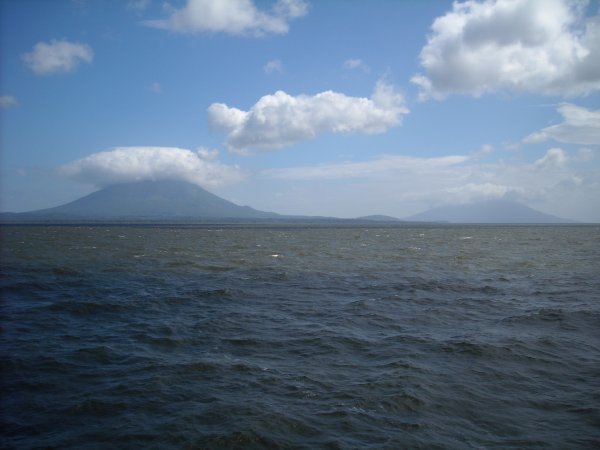 Ferry on way to Ometepe Island