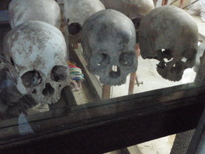Skulls in the stupa