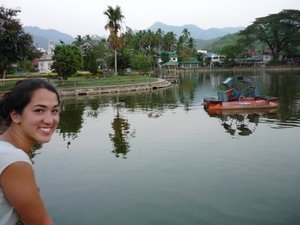 Gina by the Mae Hong Son lake